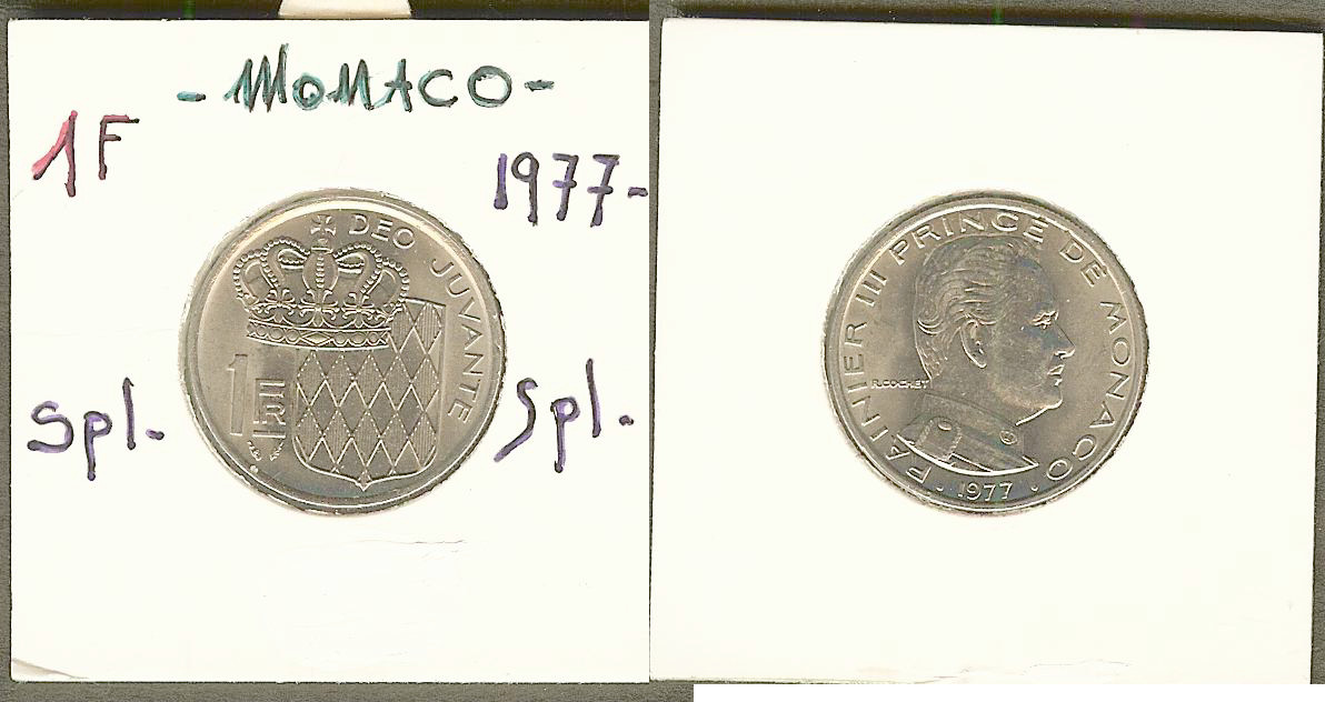 Monaco 1 franc 1977 Unc